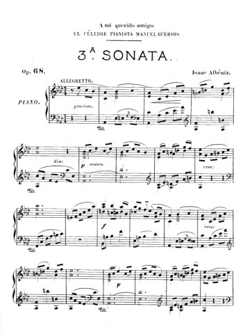 Sonate pour piano, op. 68 Partitions gratuites